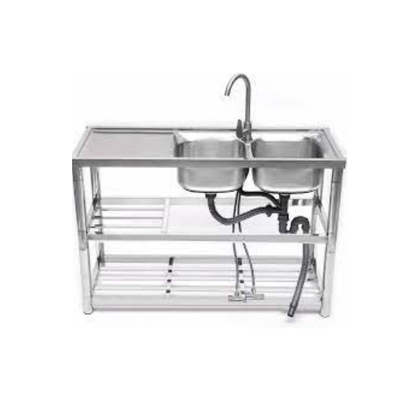 DOUBLE SINK WITH PLATFORM